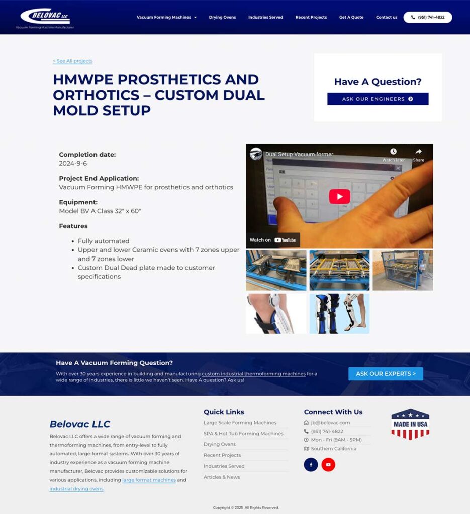 GoBelovac.com 7 bvac portfolio page