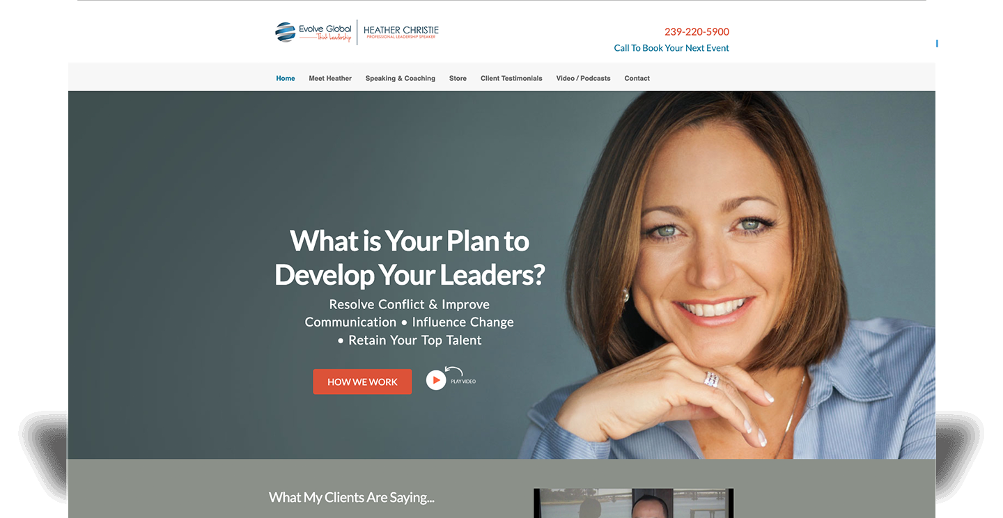 heather christie browser page view homepage