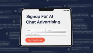 how to sign up for chatGPT advertising
