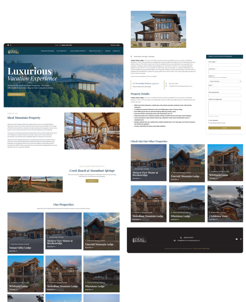 Ideal Mountain Property - ideal luxury web pages 833x1024 1