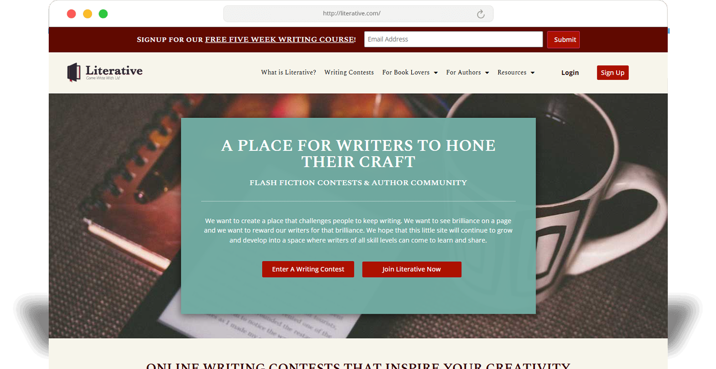 literative browser view page