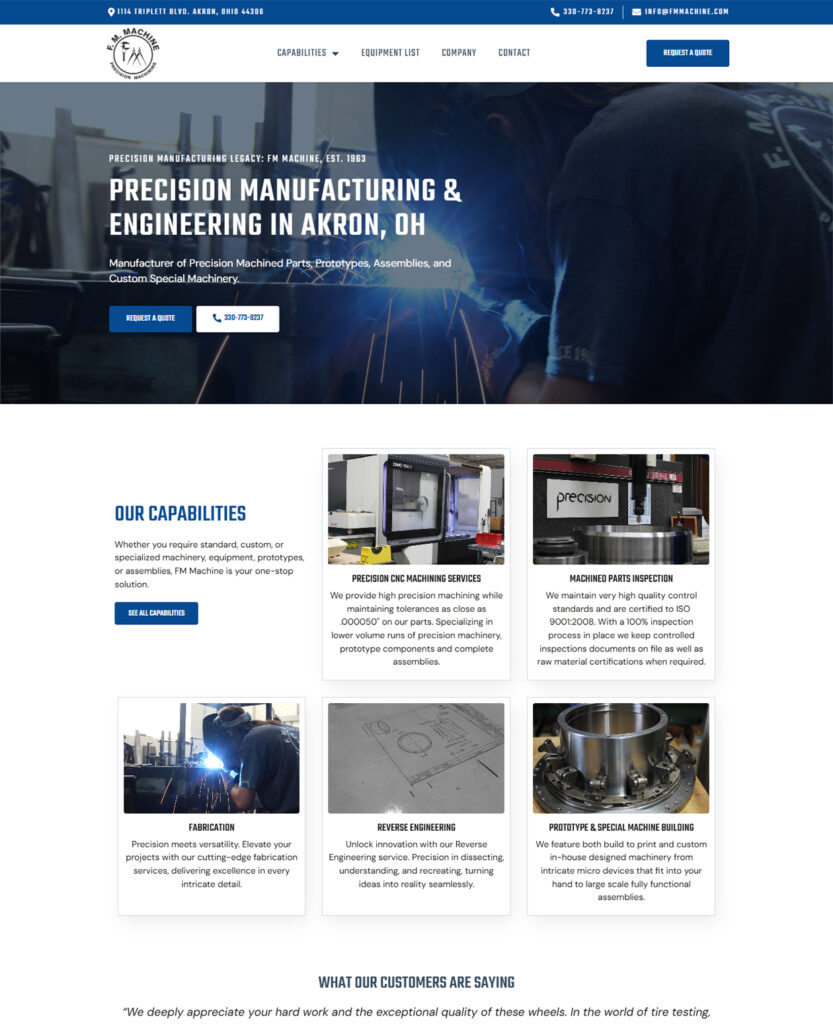 FM Machine 3 mi fm machine portfolio web page 1