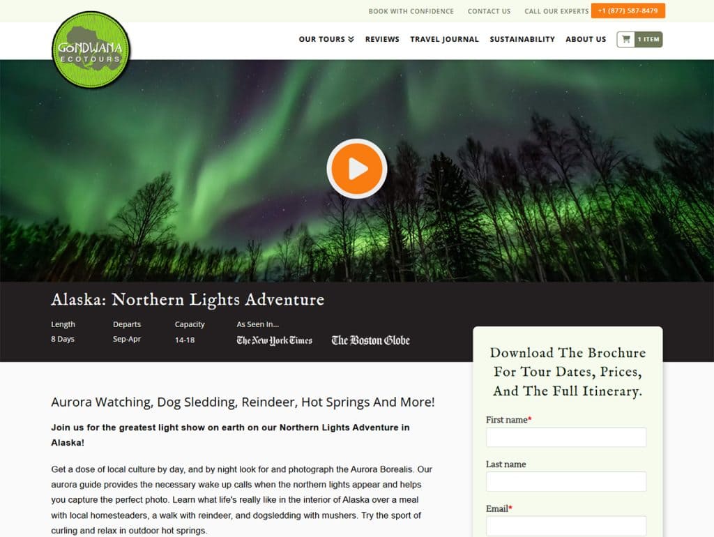 Gondwana Ecotours - mi gondwanaecotours adventure tours northern lights tour fairbanks alaska 1024x770 1