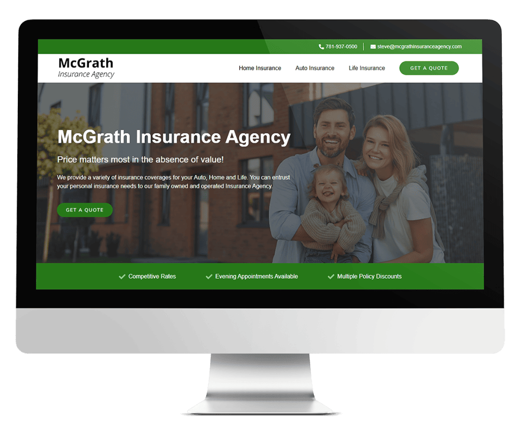 McGrath Insurance Agency - mi portfolio mcgrathinsuranceagency desktop 1024x868 1